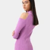 Forcast Destiny Cut Out Knit Dress* Midi Dresses|Midi Dresses