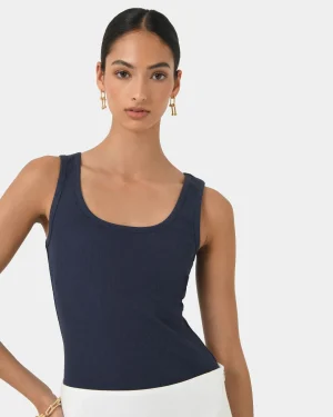 Forcast Devin Ribbed Singlet Top* T-Shirts & Tops|Work Tops