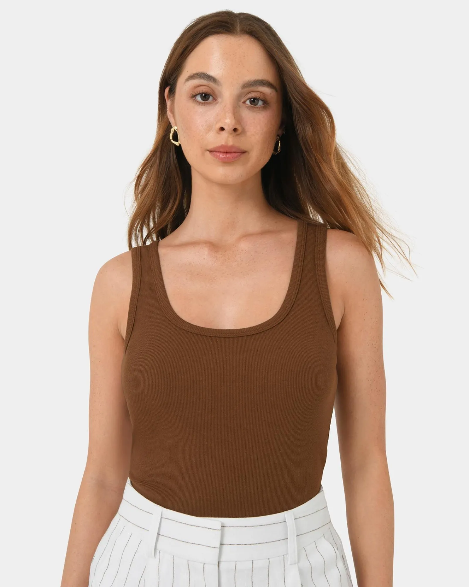 Forcast Devin Ribbed Singlet Top* T-Shirts & Tops|Basic Tops