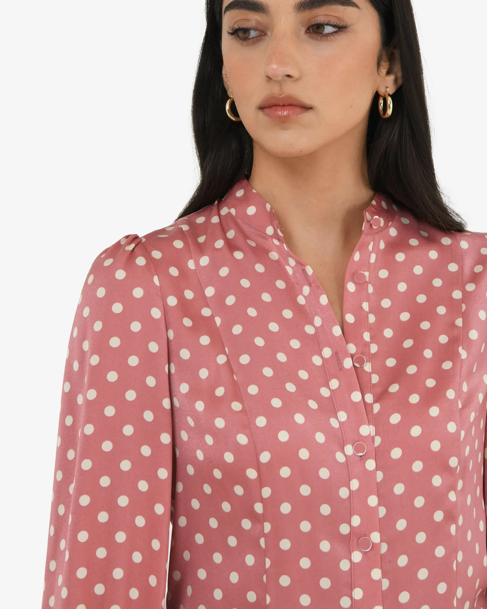 Forcast Dotti Polka Dot Printed Blouse* Long Sleeve Tops|Shirts & Blouses