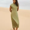 Forcast Dulce Satin Midi Dress* Midi Dresses|Midi Dresses
