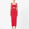 Forcast Elia Cutout Knit Dress* Midi Dresses|Midi Dresses