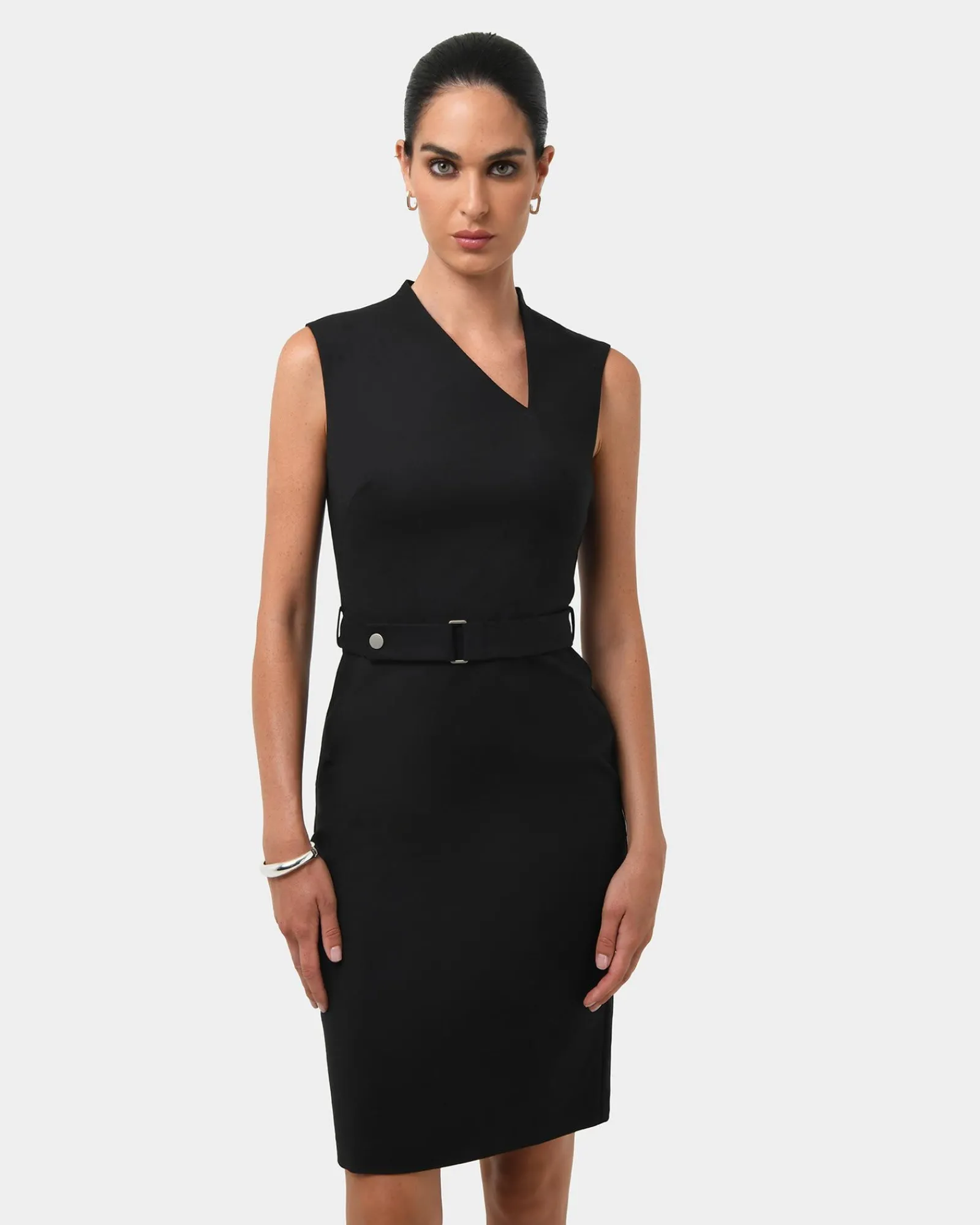 Forcast Elka Belted Pencil Dress* Conscious|Mini Dresses