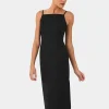 Forcast Emiko Fitted Slip Dress* Midi Dresses|Midi Dresses