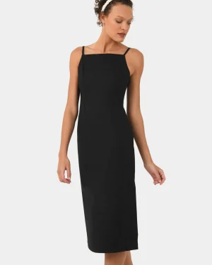 Forcast Emiko Fitted Slip Dress* Midi Dresses|Midi Dresses