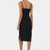 Forcast Emiko Fitted Slip Dress* Midi Dresses|Midi Dresses
