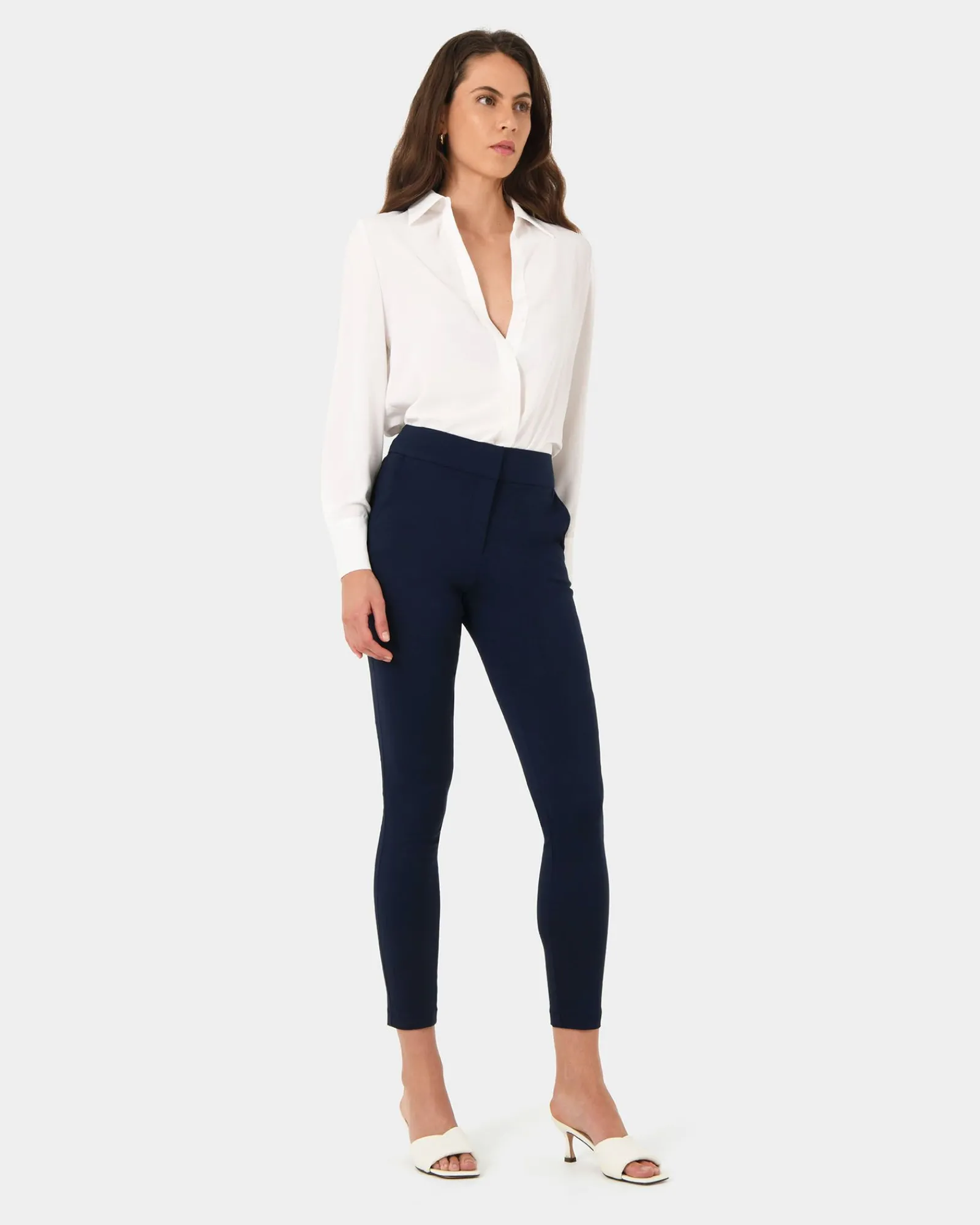Forcast Emily High-Waisted Skinny Pants* High-Waisted Pants|Slim Leg Pants