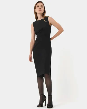 Forcast Faith Side Pleated Midi Dress* Midi Dresses|Midi Dresses