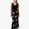 Forcast Felicia Floral Satin Skirt* Midi & Maxi Skirts|Work Skirts