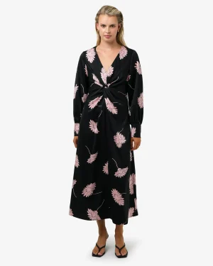 Forcast Felicia Floral Twist Dress* Midi Dresses|Midi Dresses