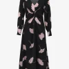 Forcast Felicia Floral Twist Dress* Midi Dresses|Midi Dresses