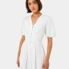Forcast Fernanda Linen Dress* Conscious|Midi Dresses
