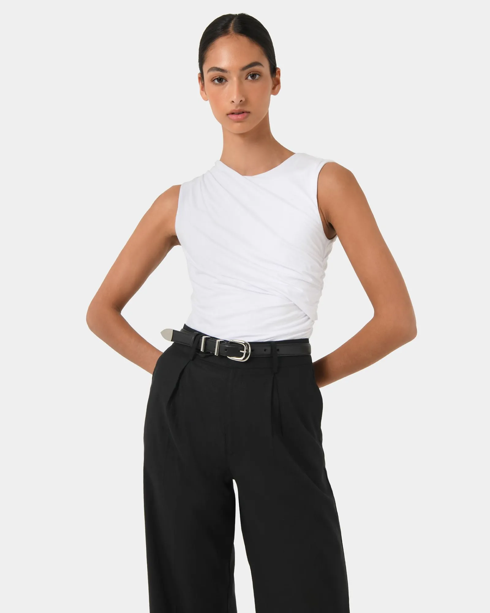 Forcast Finnley Leather Belt* Belts