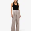 Forcast Fitzroy Pleat Front Pants* High-Waisted Pants|Straight Leg Pants