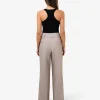 Forcast Fitzroy Pleat Front Pants* High-Waisted Pants|Straight Leg Pants
