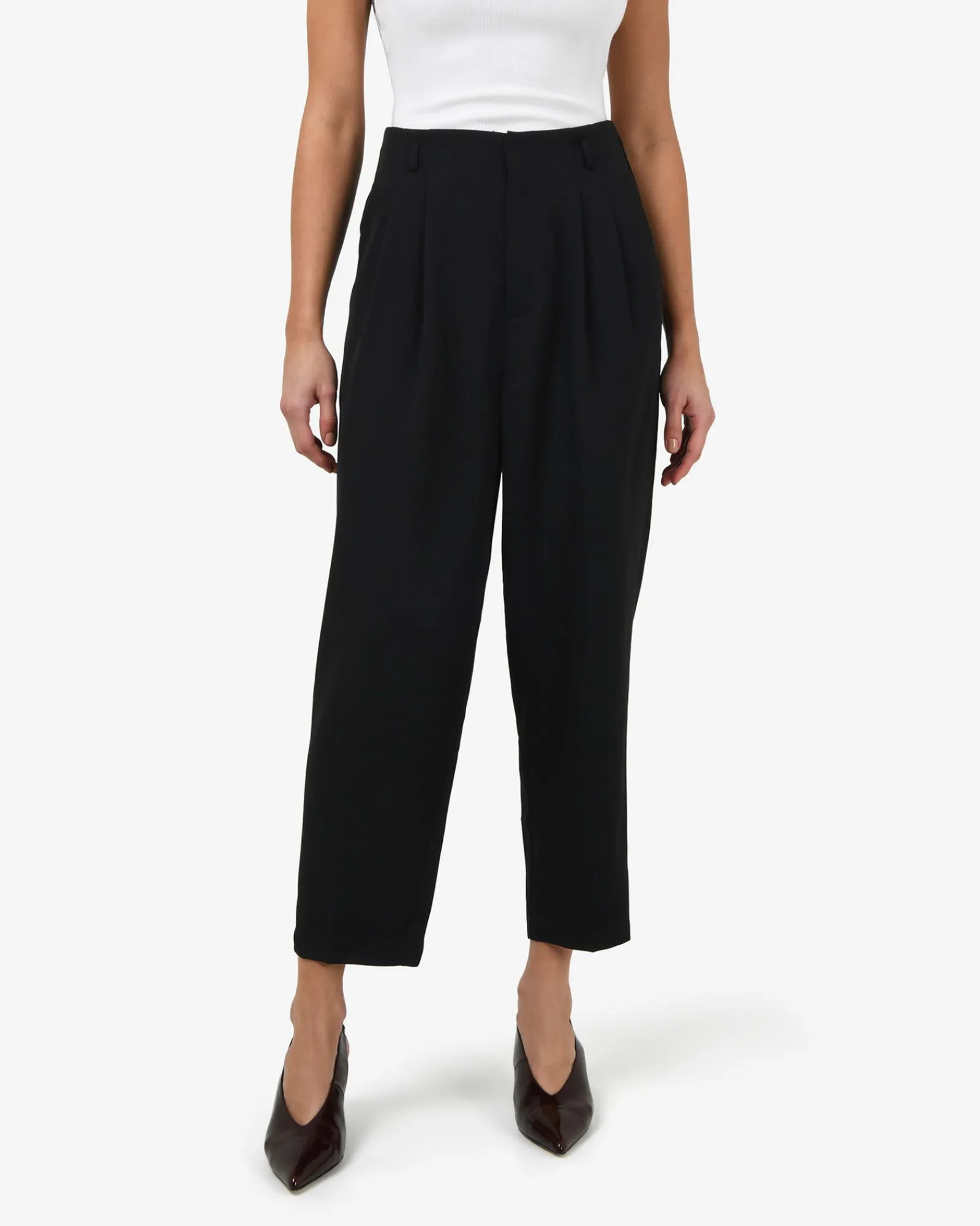 Forcast Ganni Tapered Pants* Cropped Pants|High-Waisted Pants