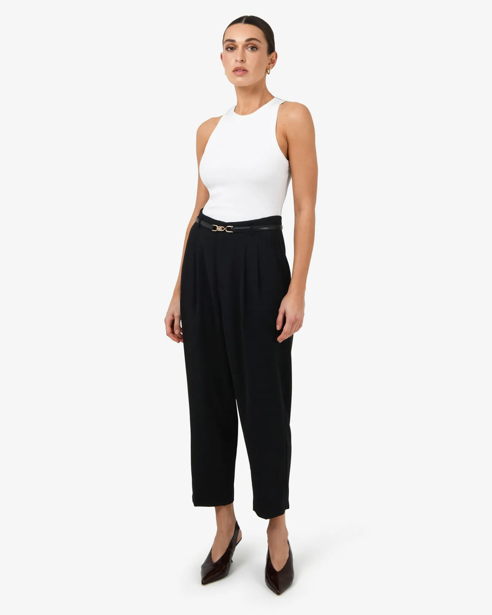 Forcast Ganni Tapered Pants* Cropped Pants|High-Waisted Pants