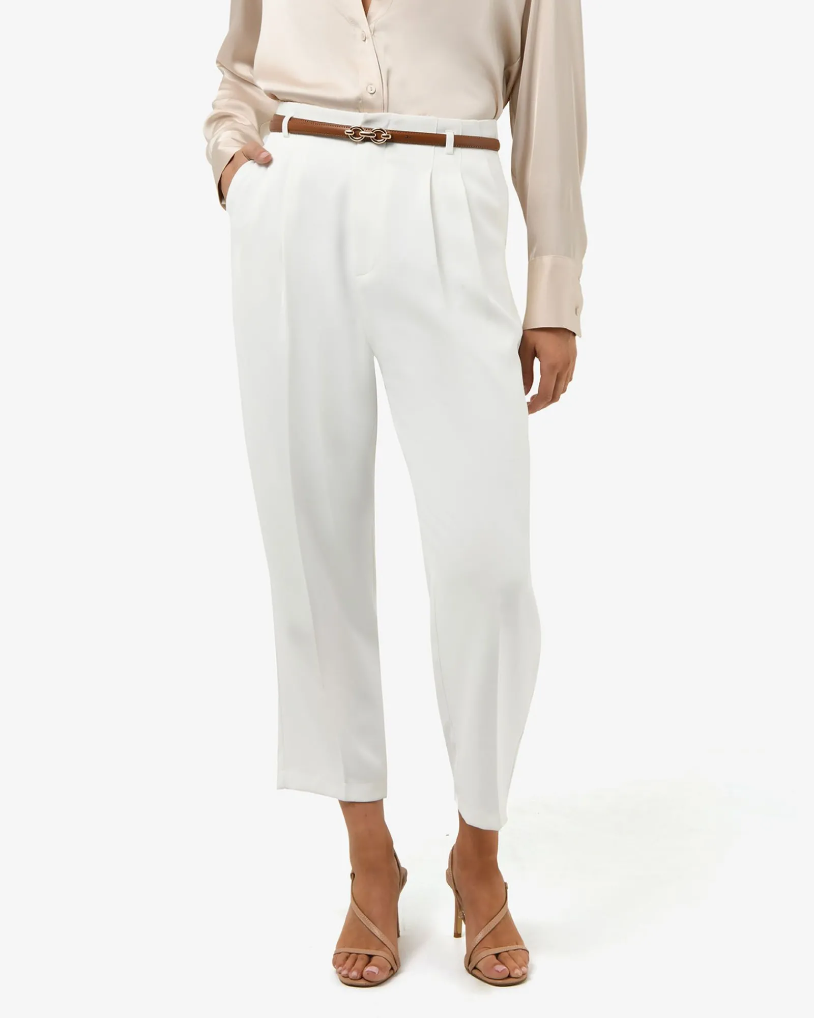 Forcast Ganni Tapered Pants* Cropped Pants|High-Waisted Pants