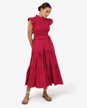 Forcast Gia Cotton Poplin Dress* Conscious|Midi Dresses
