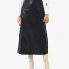 Forcast Giselle Panel Pu Skirt* Midi & Maxi Skirts|Work Skirts