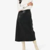 Forcast Giselle Panel Pu Skirt* Midi & Maxi Skirts|Work Skirts