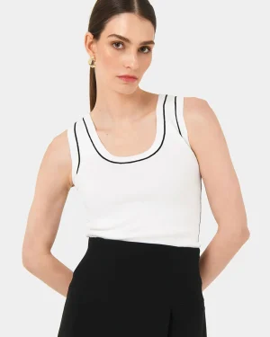 Forcast Gloria Contrast Knit Top* T-Shirts & Tops|Work Tops