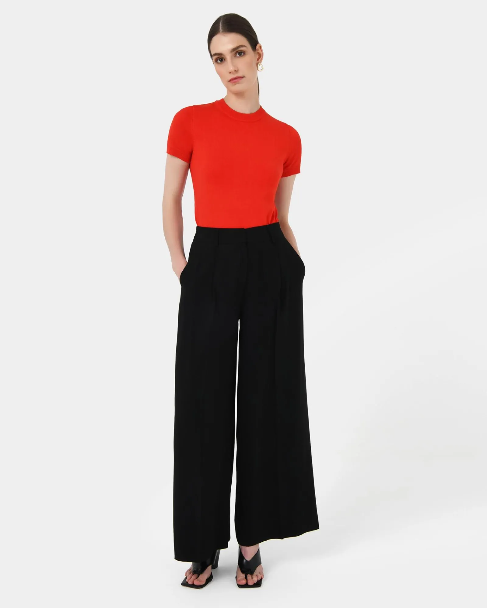 Forcast Goulbury Wide Leg Pants* High-Waisted Pants|Wide-Leg Pants