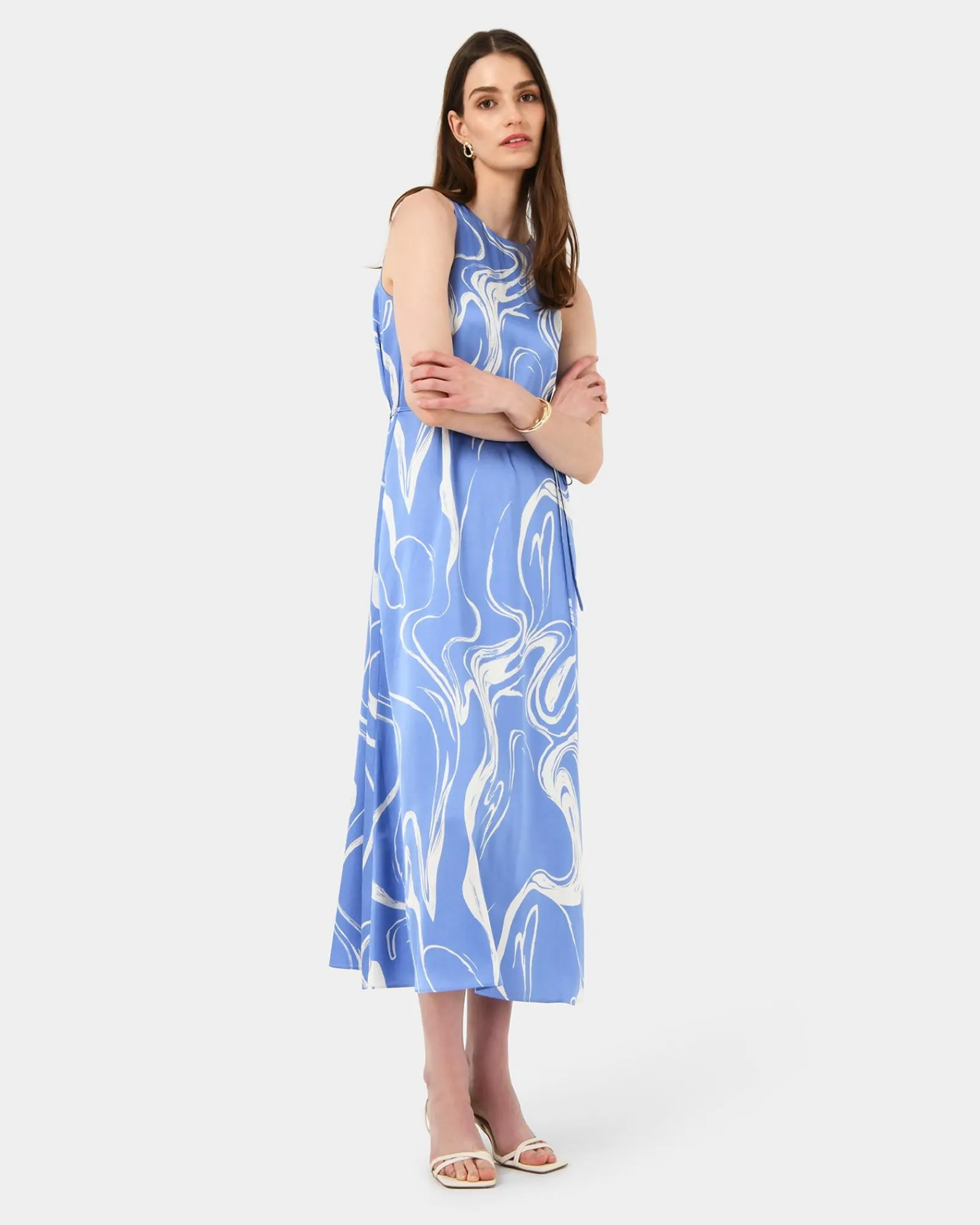 Forcast Gretchen Printed Midi Dress* Midi Dresses|Midi Dresses