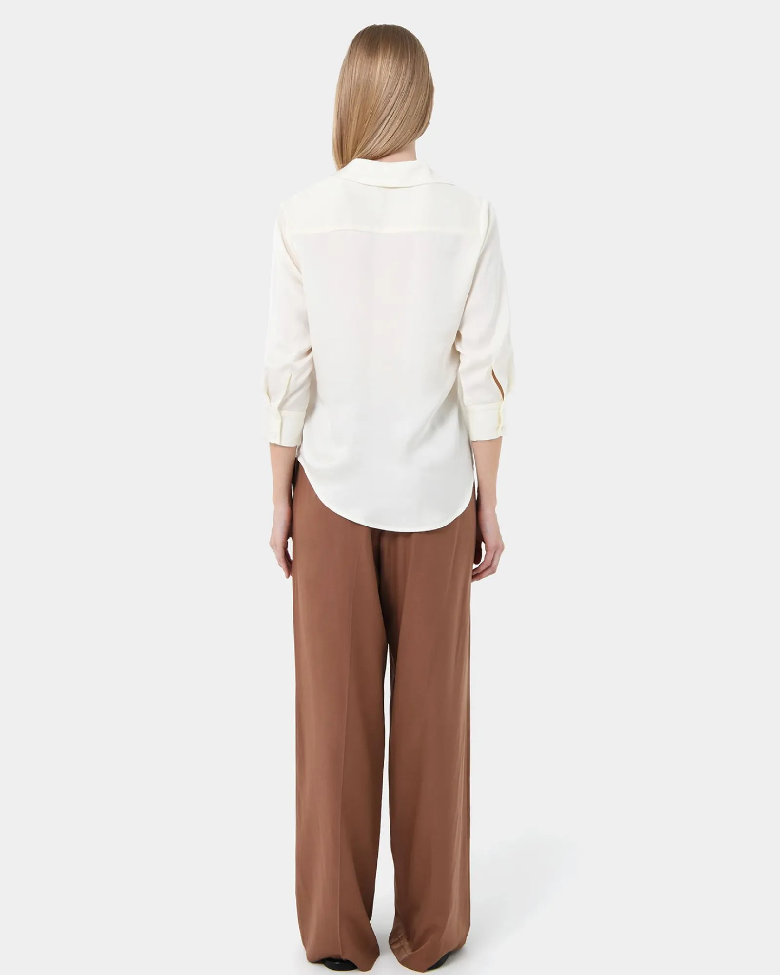 Forcast Hailee 3/4 Sleeve Satin Blouse* Long Sleeve Tops|Shirts & Blouses