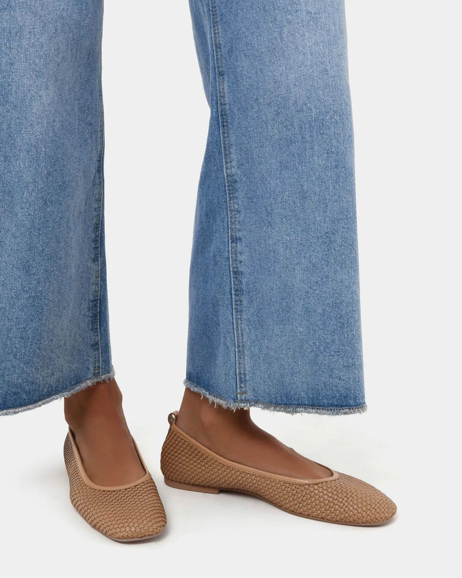 Forcast Halina Leather Weave Flat* Shoes