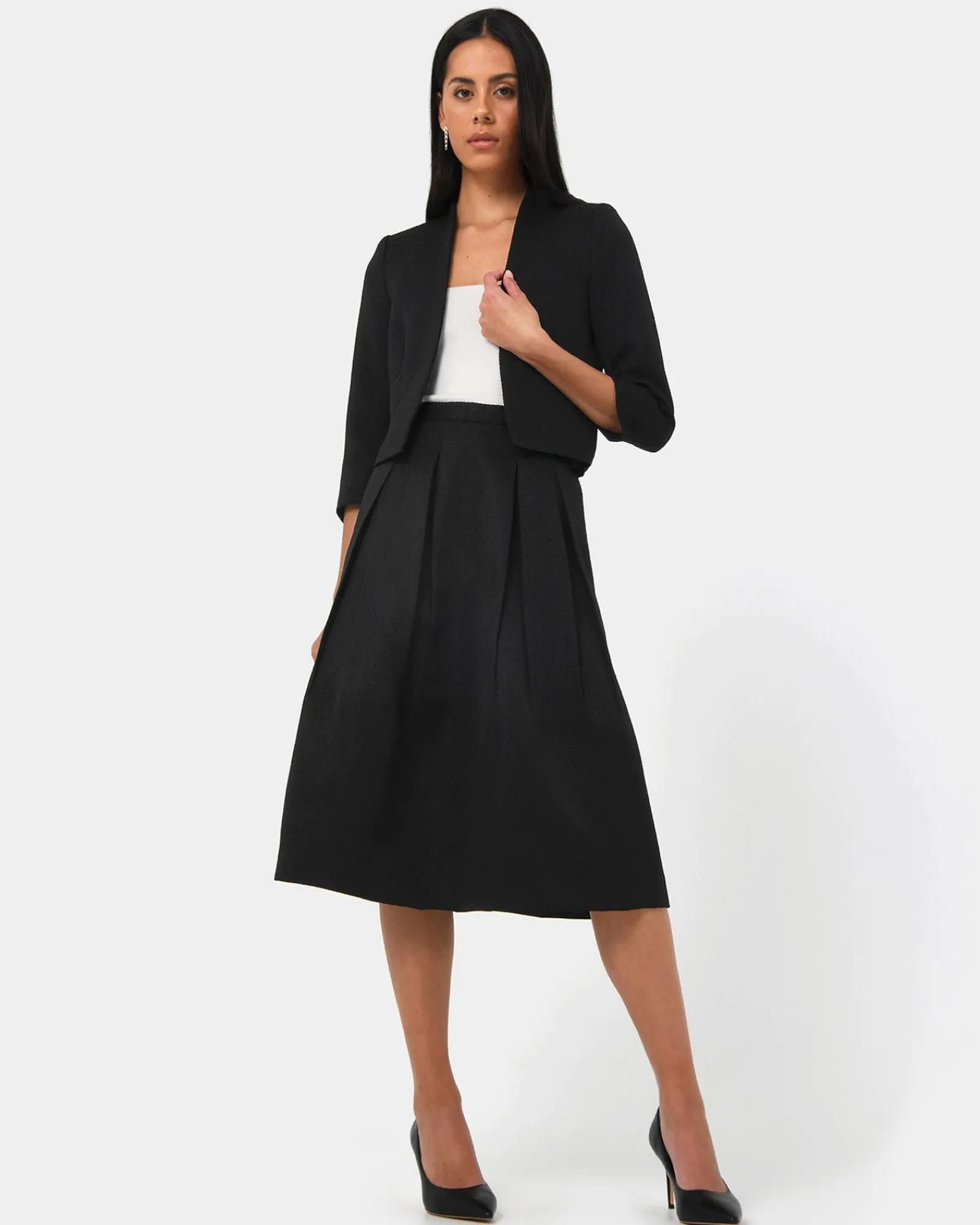 Forcast Harriet Jacquard Crop Jacket* Jackets & Blazers|Matching Sets