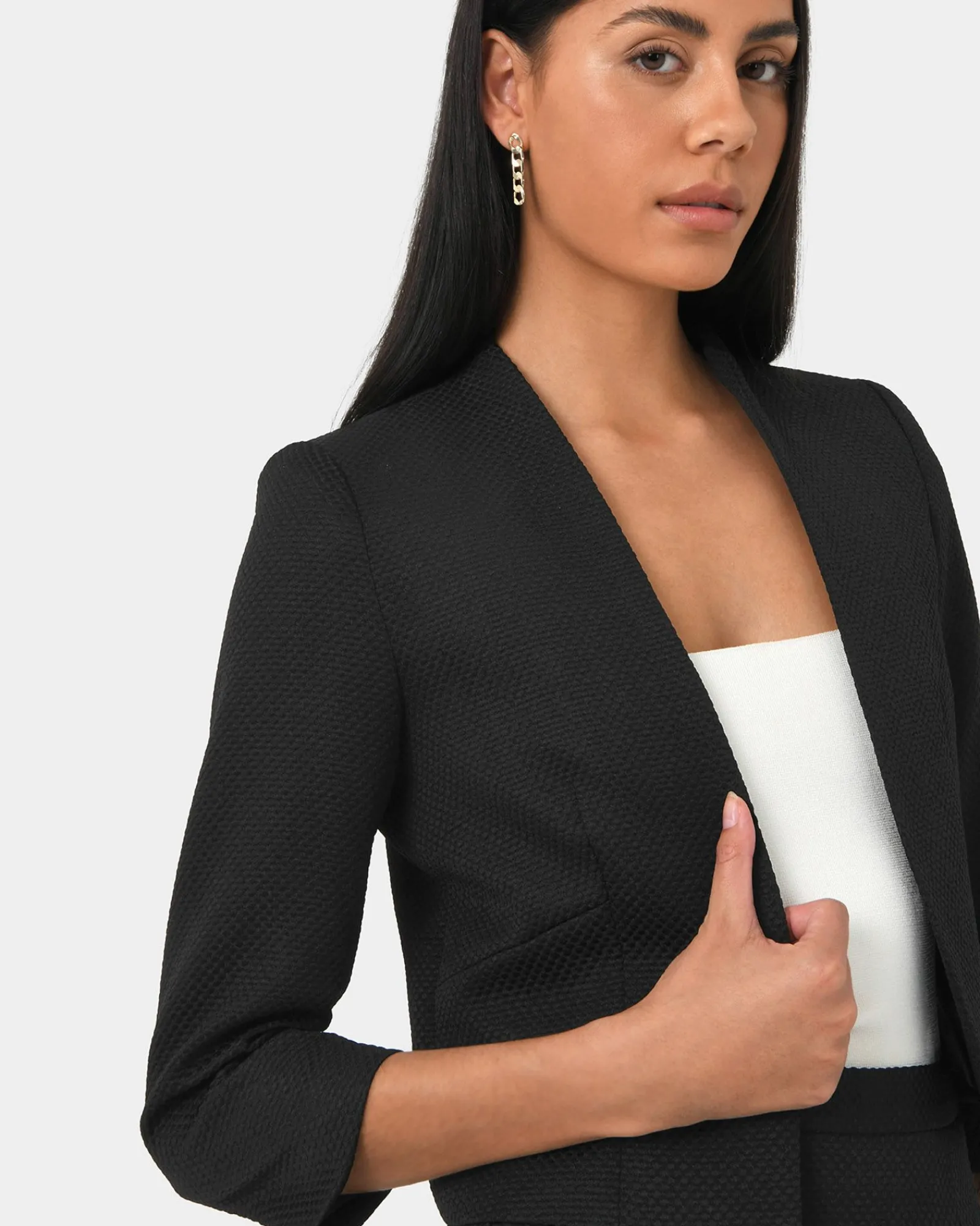 Forcast Harriet Jacquard Crop Jacket* Jackets & Blazers|Matching Sets
