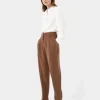 Forcast Hazel Belted Tapered Pant* High-Waisted Pants|Work Pants