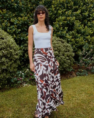 Forcast Hazel Printed A-line Skirt* Midi & Maxi Skirts|Work Skirts