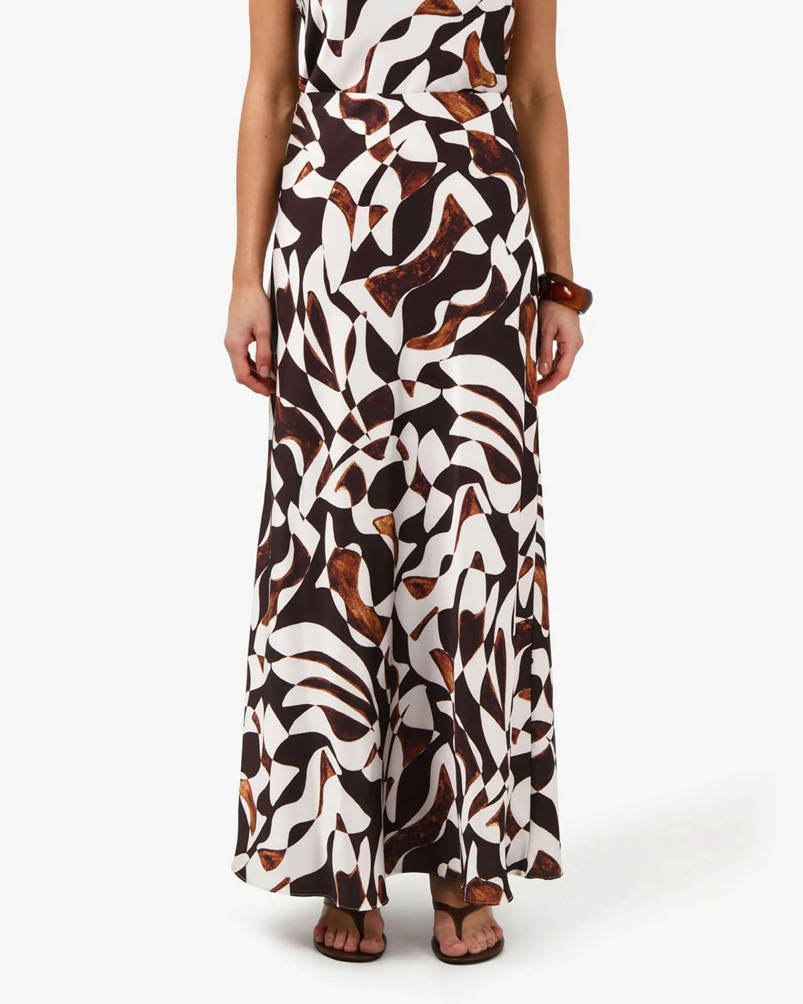 Forcast Hazel Printed A-line Skirt* Midi & Maxi Skirts|Work Skirts