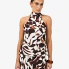 Forcast Hazel Printed Halter Neck Top* T-Shirts & Tops|Matching Sets
