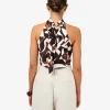 Forcast Hazel Printed Halter Neck Top* T-Shirts & Tops|Matching Sets