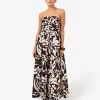 Forcast Hazel Printed Strapless Dress* Conscious|Maxi Dresses