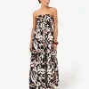 Forcast Hazel Printed Strapless Dress* Conscious|Maxi Dresses