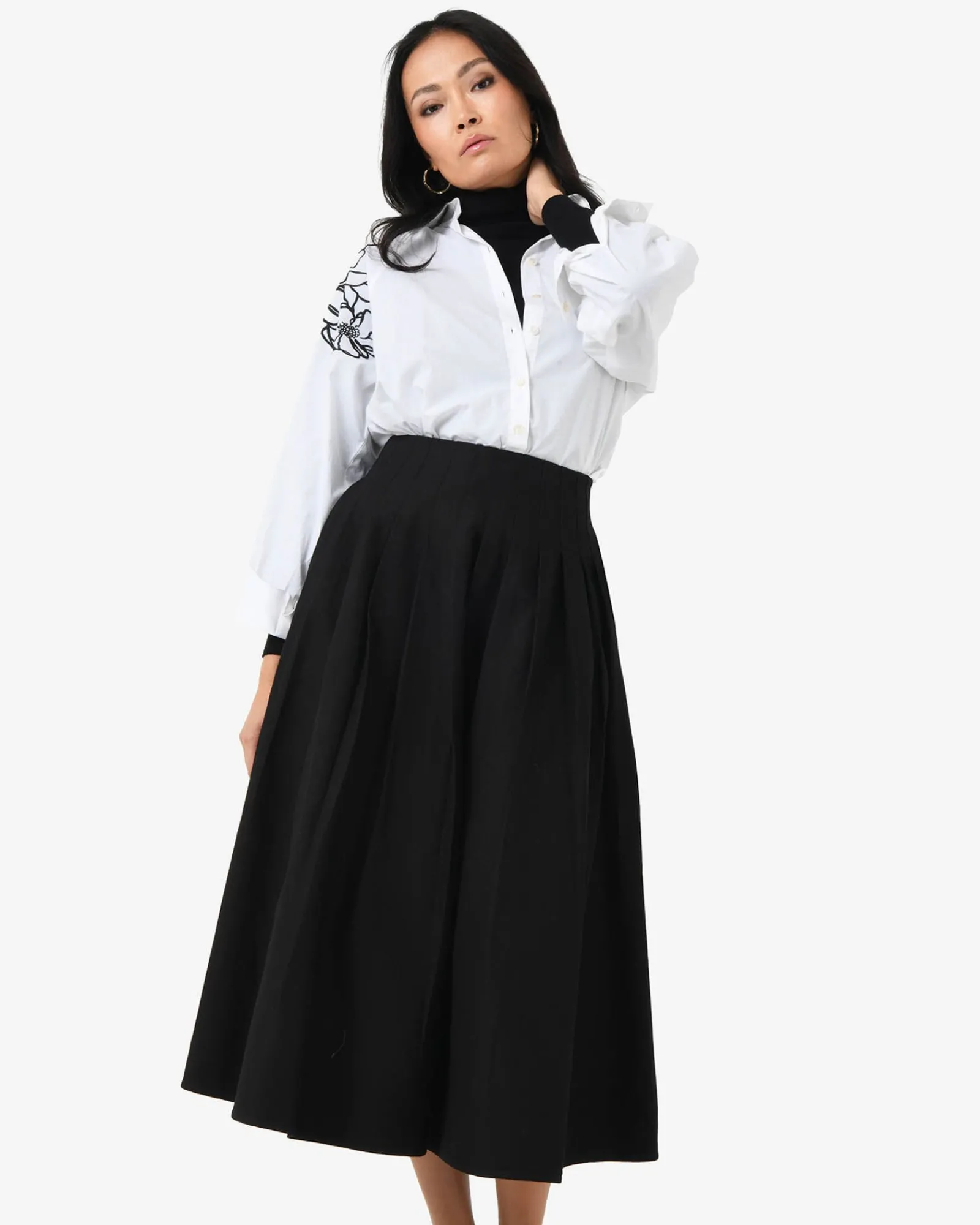 Forcast Heira Pleated Midi Skirt* Midi & Maxi Skirts|Work Skirts