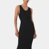 Forcast Isadora V-neck Knit Dress* Midi Dresses|Midi Dresses
