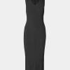 Forcast Isadora V-neck Knit Dress* Midi Dresses|Midi Dresses