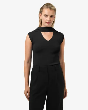 Forcast Isadora V-neck Scarf Knit Top* T-Shirts & Tops|Work Tops