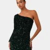 Forcast Ivy One Shoulder Sequin Dress* Midi Dresses|Midi Dresses