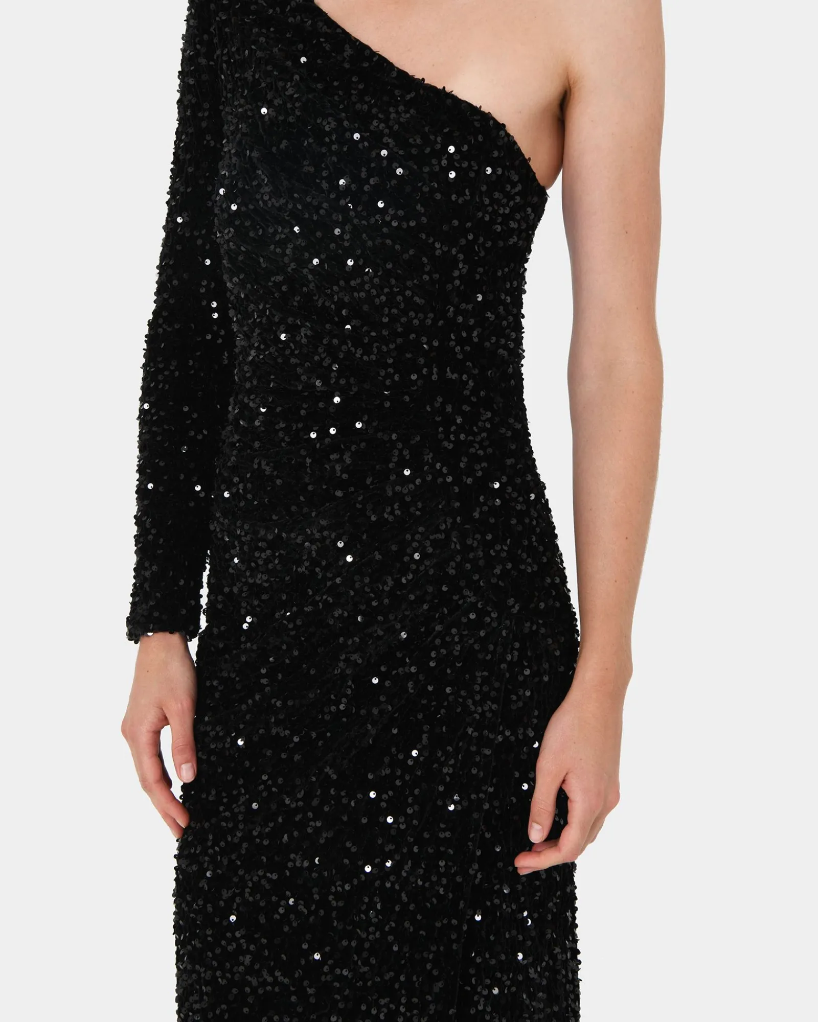 Forcast Ivy One Shoulder Sequin Dress* Maxi Dresses|Maxi Dresses