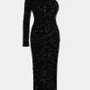 Forcast Ivy One Shoulder Sequin Dress* Maxi Dresses|Maxi Dresses