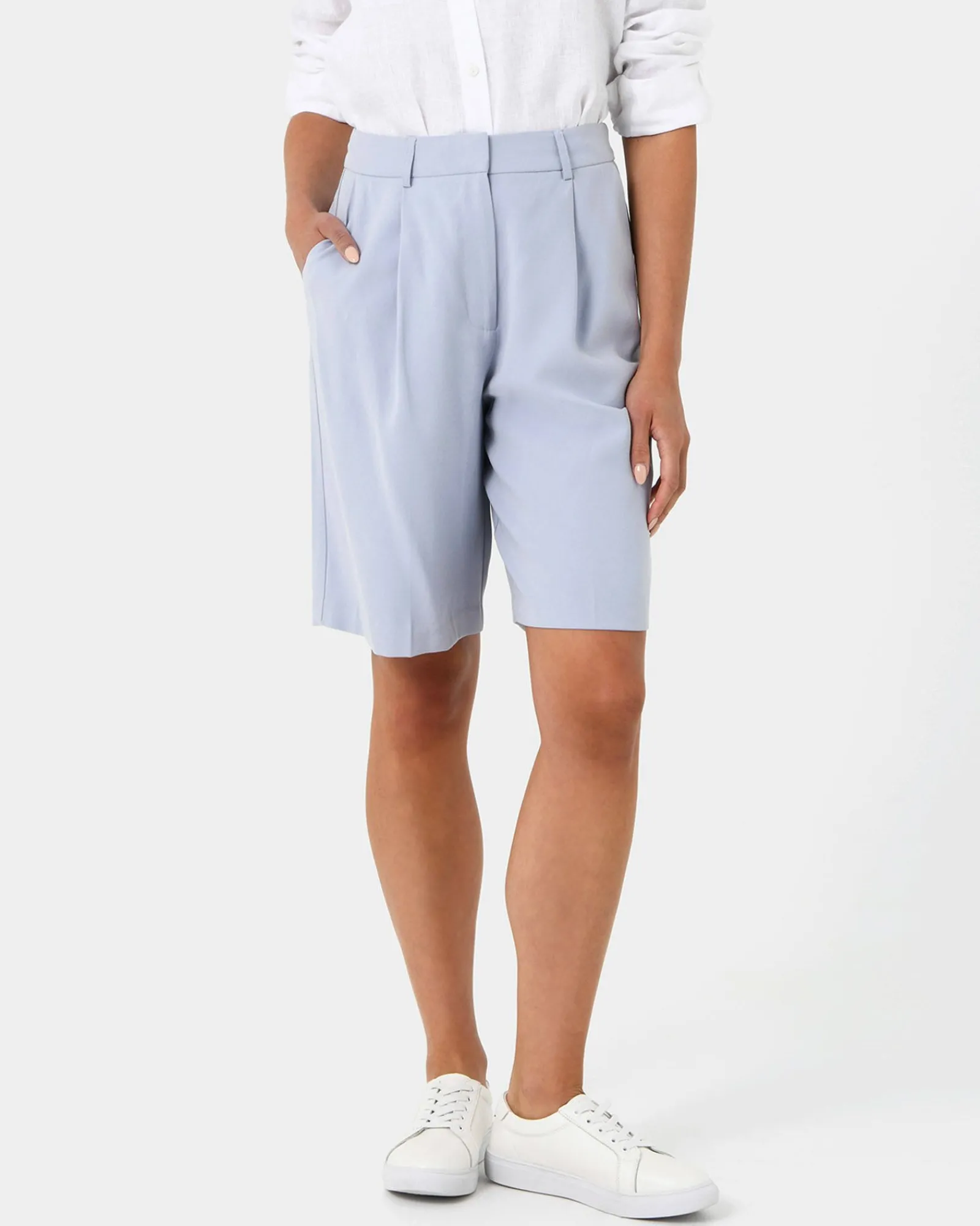 Forcast Jakie Tailored Shorts* High-Waisted Pants|Work Pants