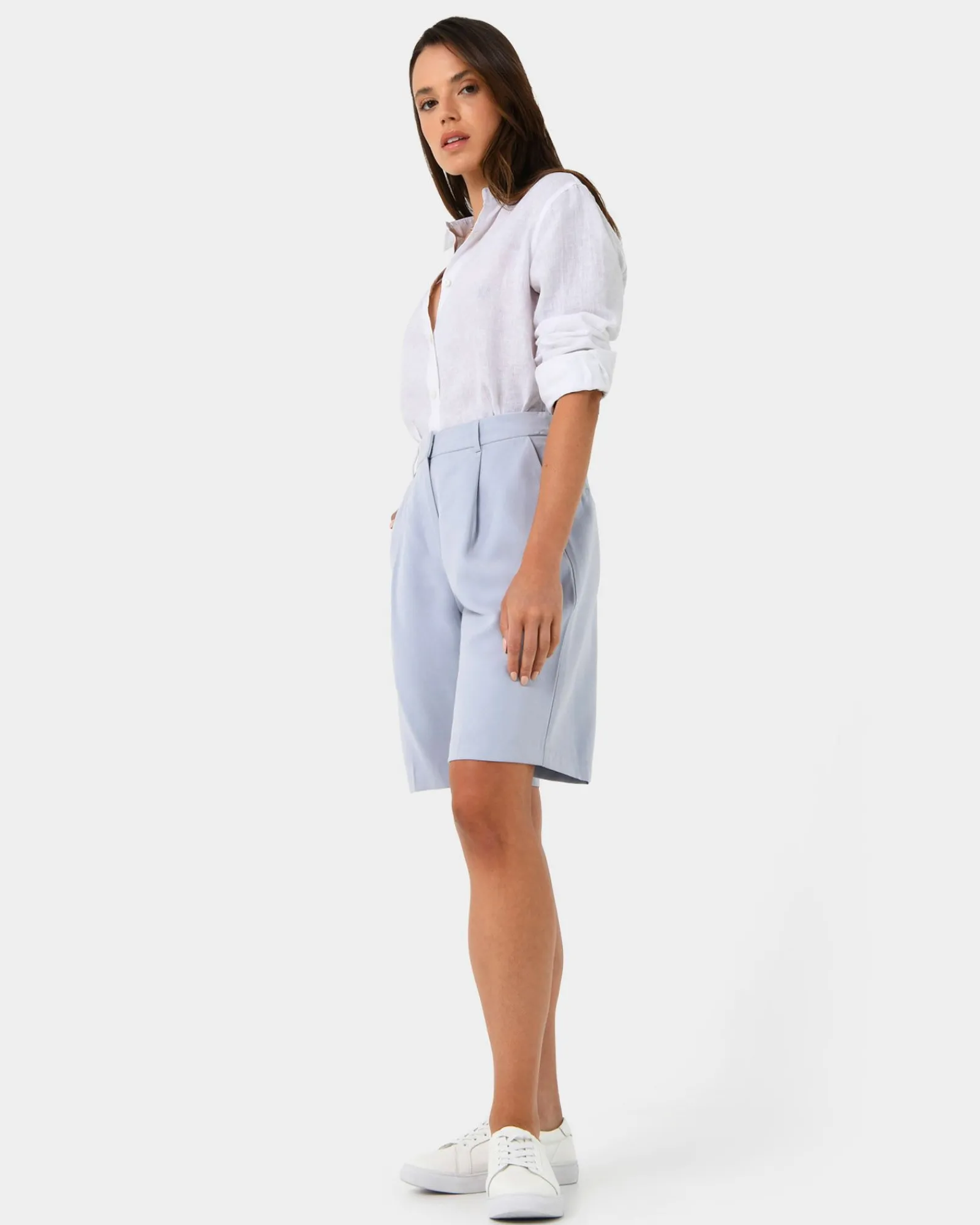 Forcast Jakie Tailored Shorts* High-Waisted Pants|Work Pants