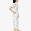 Forcast Jasmine Puff Sleeve Dress* Midi Dresses|Midi Dresses