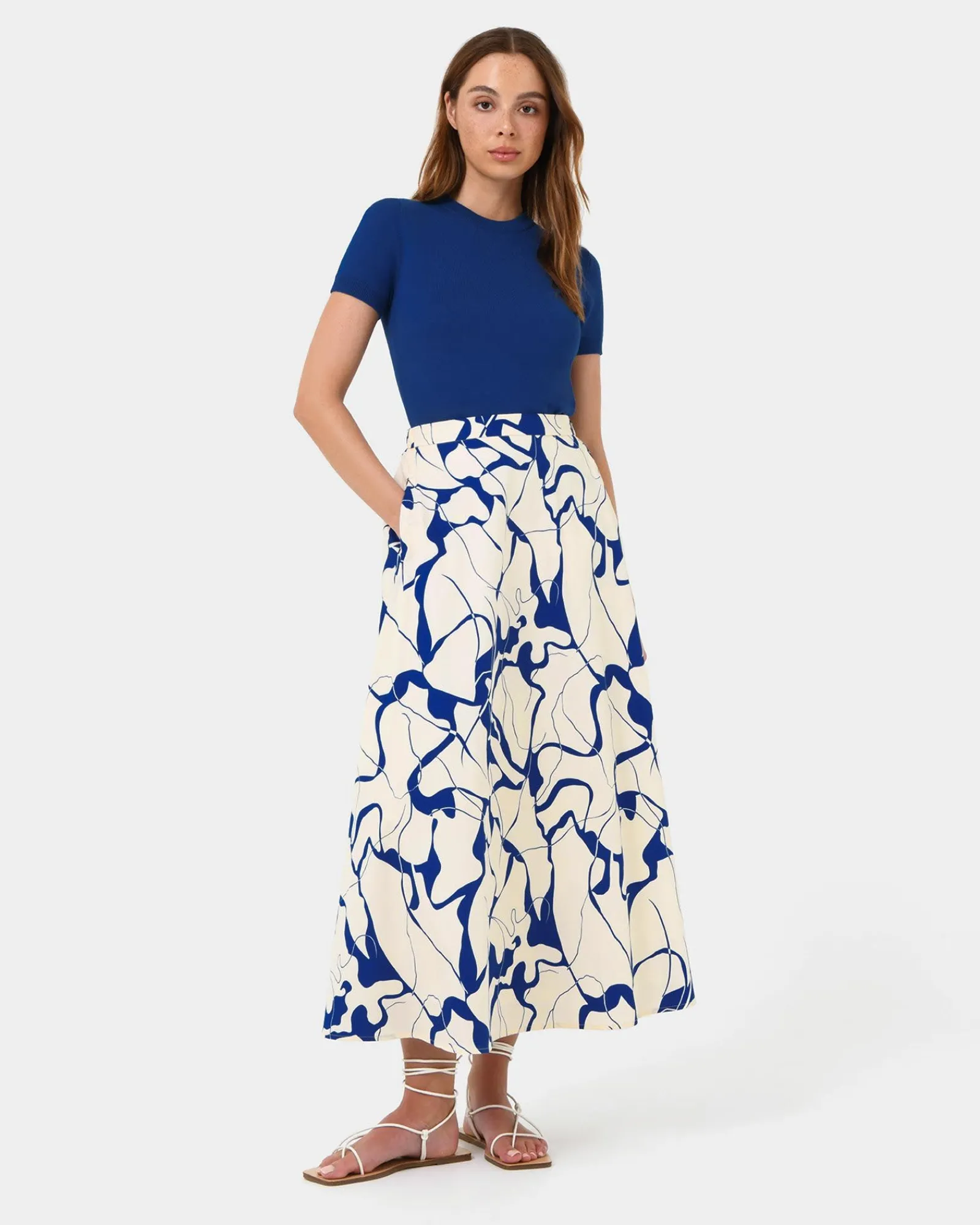 Forcast Jayleen Midi Skirt* Conscious|Midi & Maxi Skirts